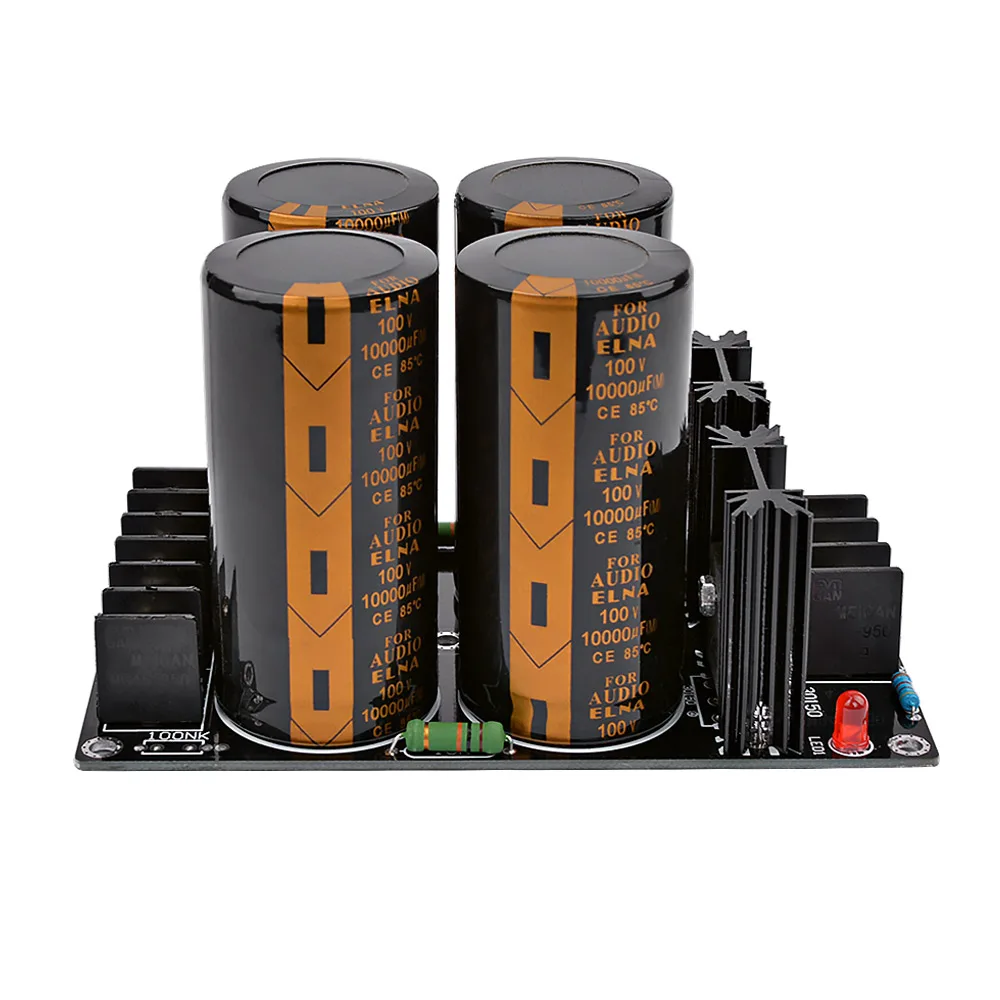 AIYIMA ระบบเสียง Rectifier ป้องกัน 100 V 10000 UF High Power Rectifier กรองแหล่งจ่ายไฟสำหรับโฮมเธียเตอร์