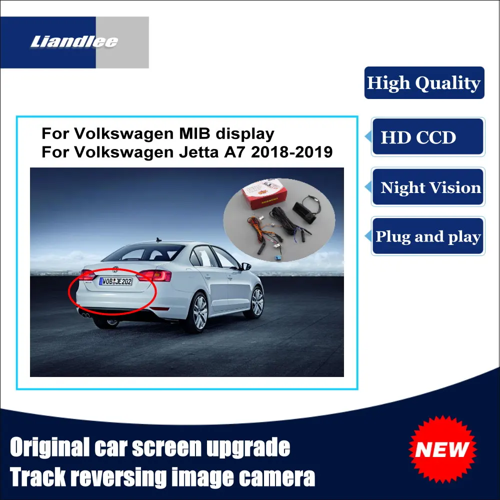 

For Volkswagen VW Jetta A7 2018 2019 Car Track Handle Rear View Camera Original Screen Upgrade Reversing Image HD CCD CAM