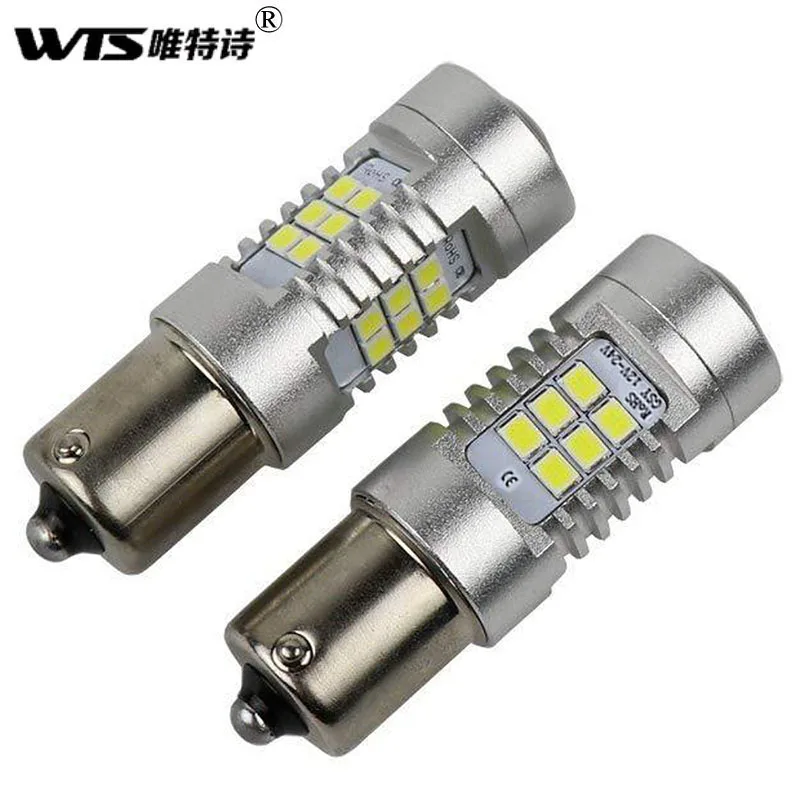 wholesale 100piece car canbus led signal reverse lights DC 12V 21SMD 1156 BA15S auto LED white lamp tail blub for car styling 21