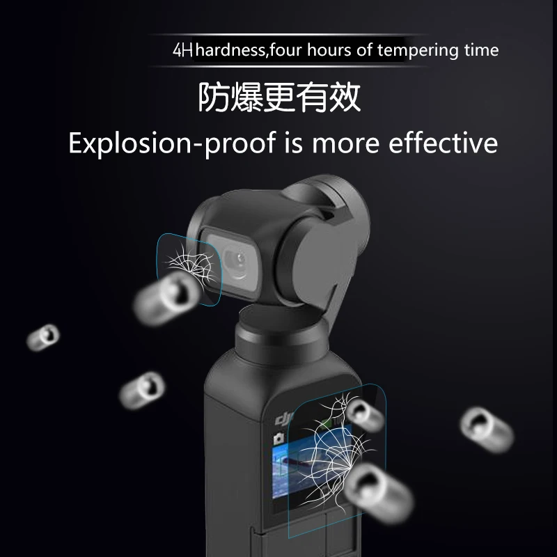 جديد وصول Osmo جيب قسط المقسى فيلم 4 H واقي للشاشة فيلم الاكسسوارات Osmo جيب كاميرا المقسى طبقة رقيقة واقية