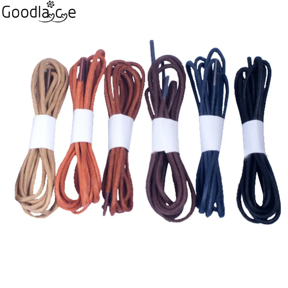 3mm Round Waxed Shoelaces for Oxford Dress Canvas Sneaker Shoe Laces Unisex Strings 80cm / 31