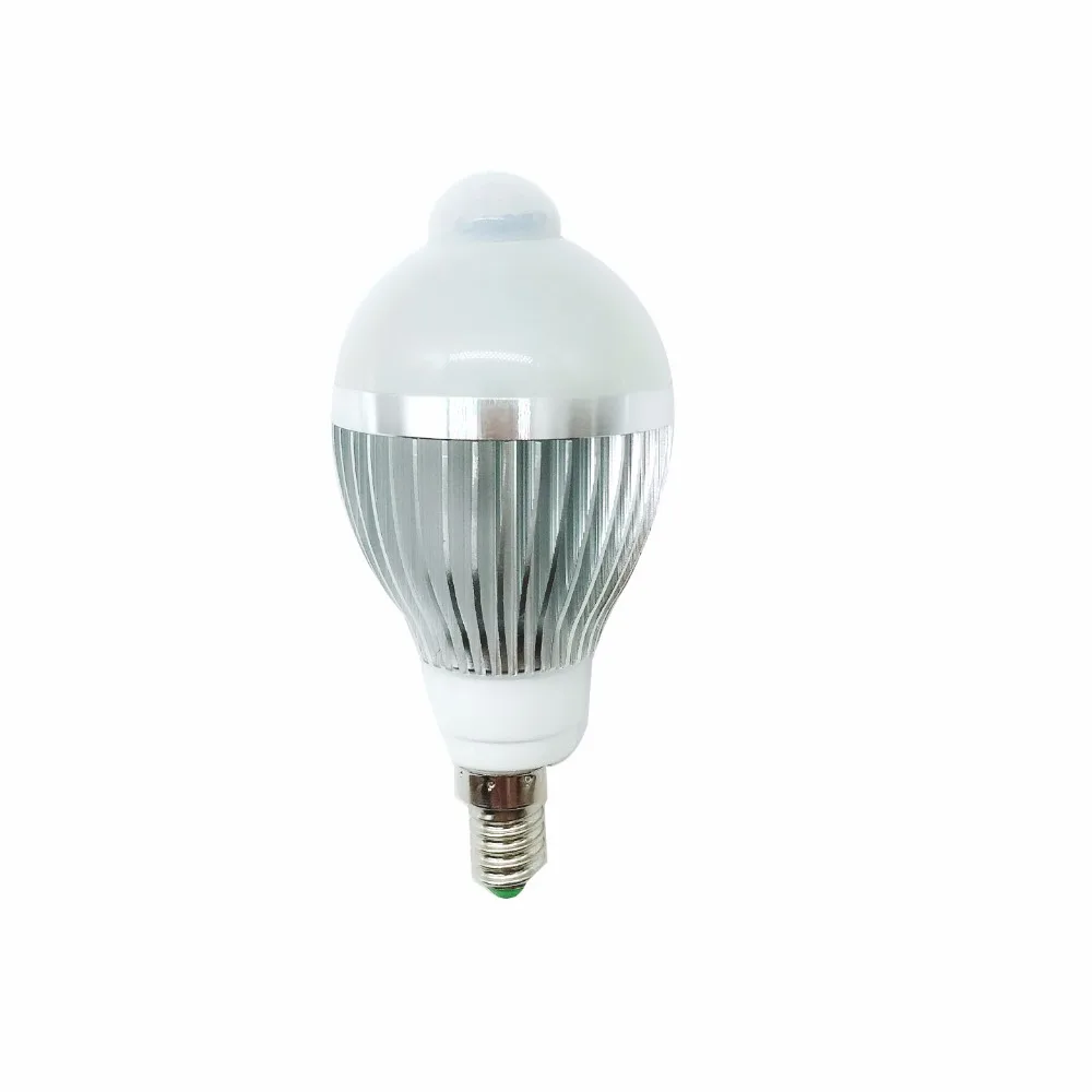 5W 7W 9W PIR HA CONDOTTO LA Lampadina AC110V-240 E14 Sensore di Movimento HA CONDOTTO LA luce Esterna Bianco Caldo Bianco/Freddo whtie PIR HA