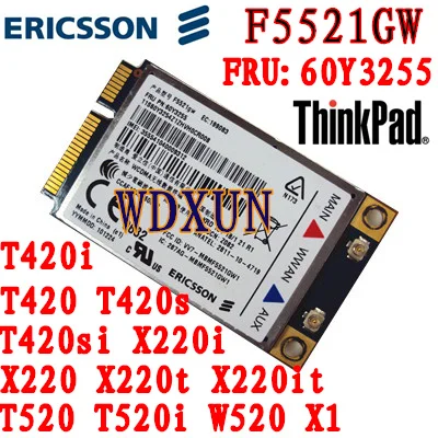 F5521 E420/E520/t520/W520/X220/T420/Tablet módulo 3G FRU:60Y3289 60Y3225