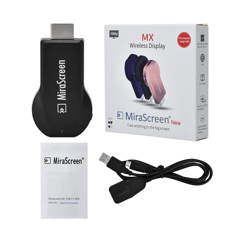 128M Mirascreen 1080P HD WiFi ricevitore Wireless TV Stick Dongle Audio Video Displayer per Apple Android TV Streamer Youtube