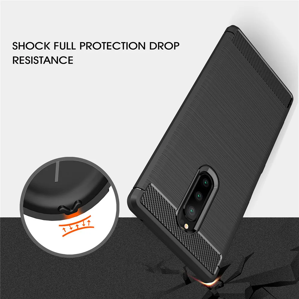 For Sony Xperia 1 Case 6.5 inch Luxury Full Soft TPU Silicone Cover Shockproof Case For Sony 1 J8110 J8170 J9110 Phone Bag Cases