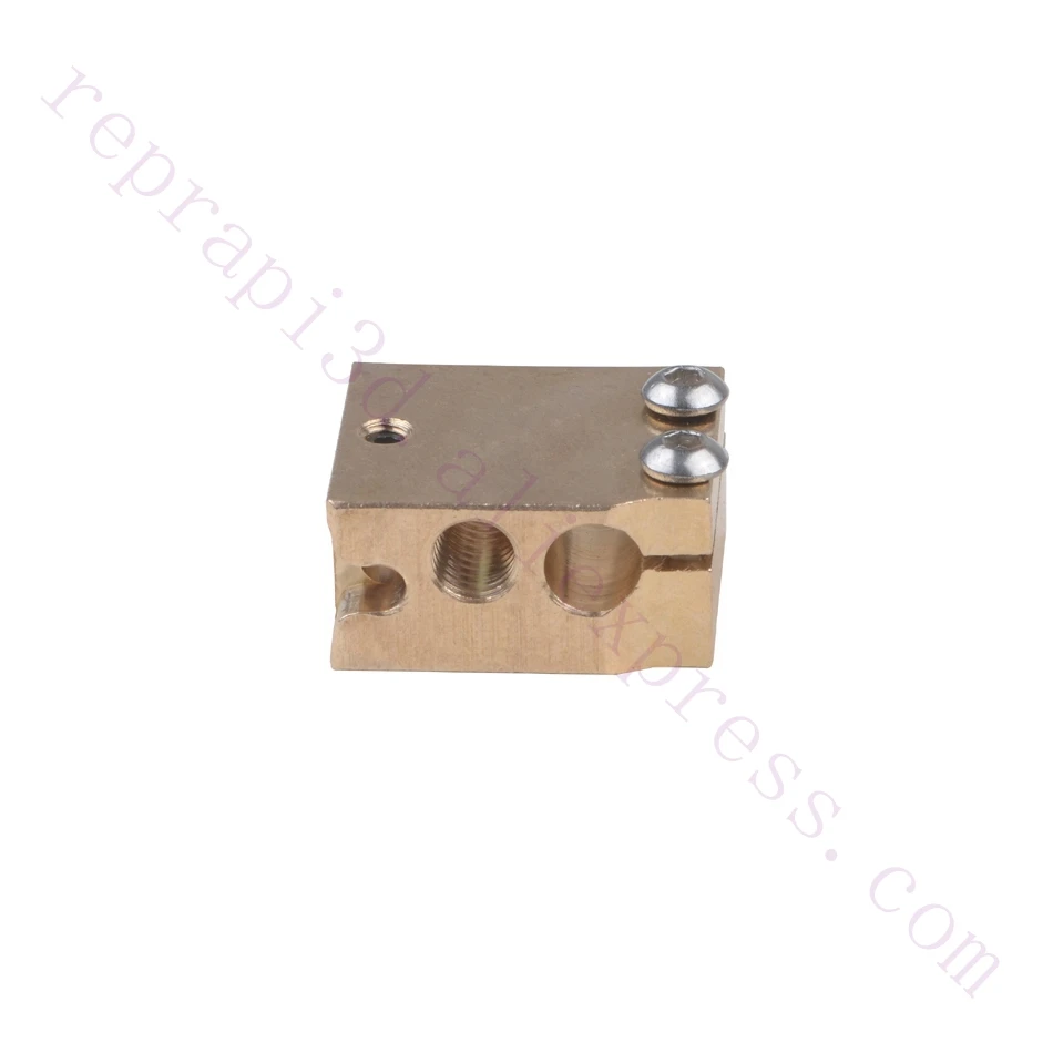 2pcs High Temperature Copper Volcano Heater Block Upgrade for Hotend PT100 / K-type Thermocouple Extruder 3D Printer