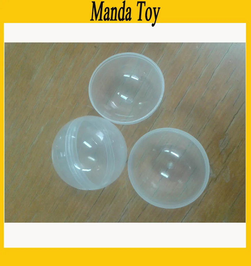 35mm Clear Plastic Capsule Toy Capsules For Vending Empty Plastic Toys Ball 100pcs/Lot Free Shipping