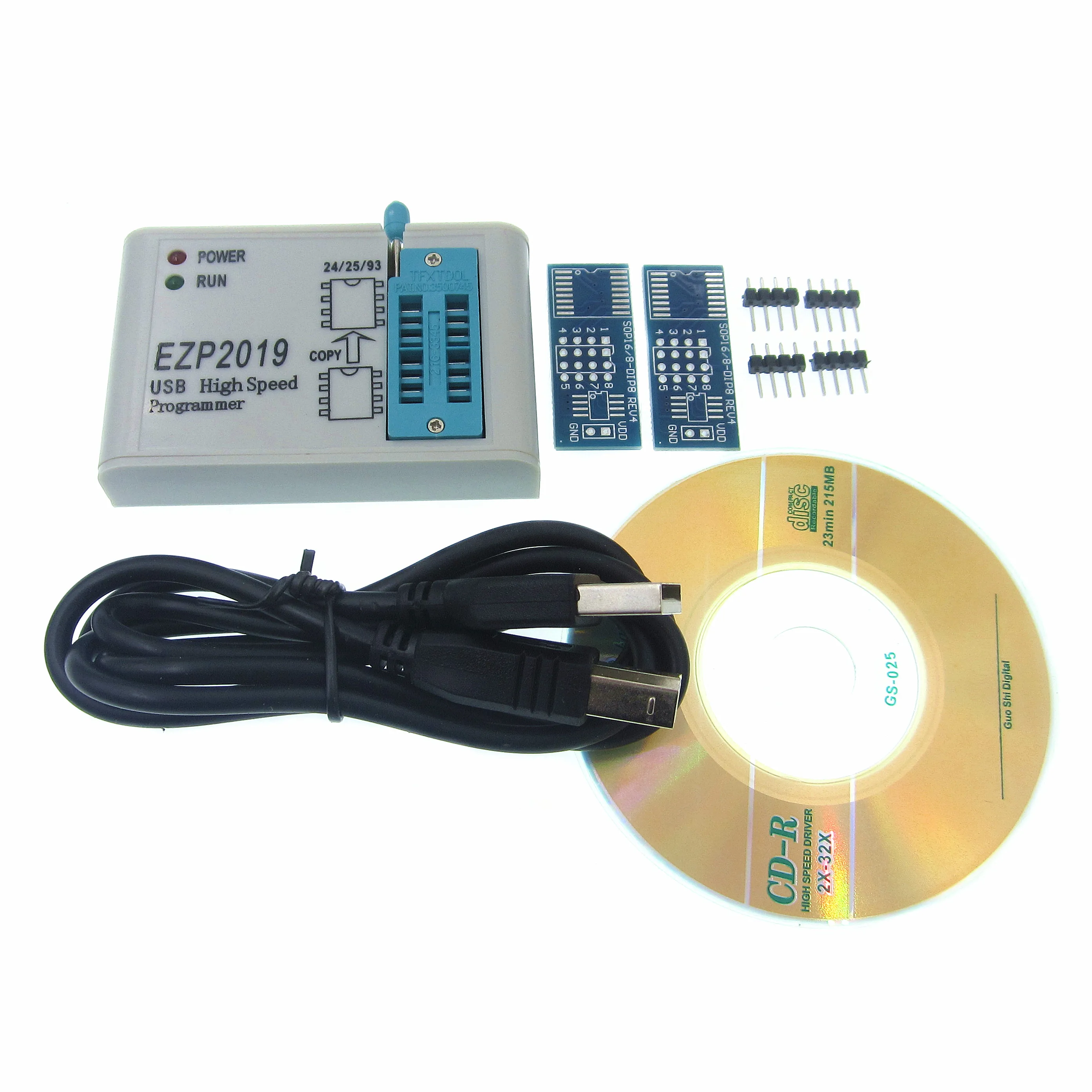 Factory Price! Newest Version EZP2019 High-speed USB SPI Programmer Support24 25 93 EEPROM 25 Flash BIOS Chip+5 Socket /+7 Sock