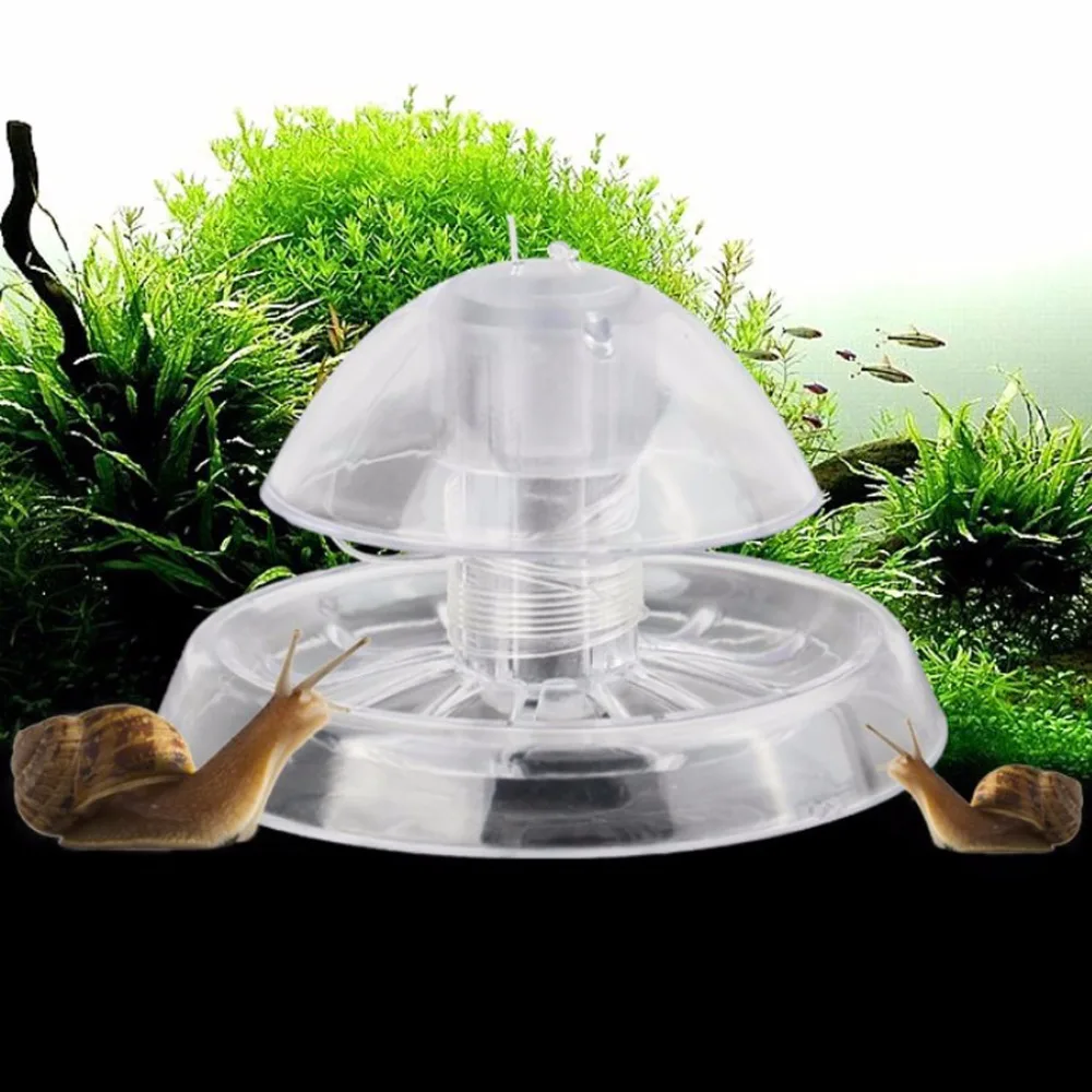 Clear Snail Trap Aquarium Fish Tank Plants Planarian Leech Catch Environment