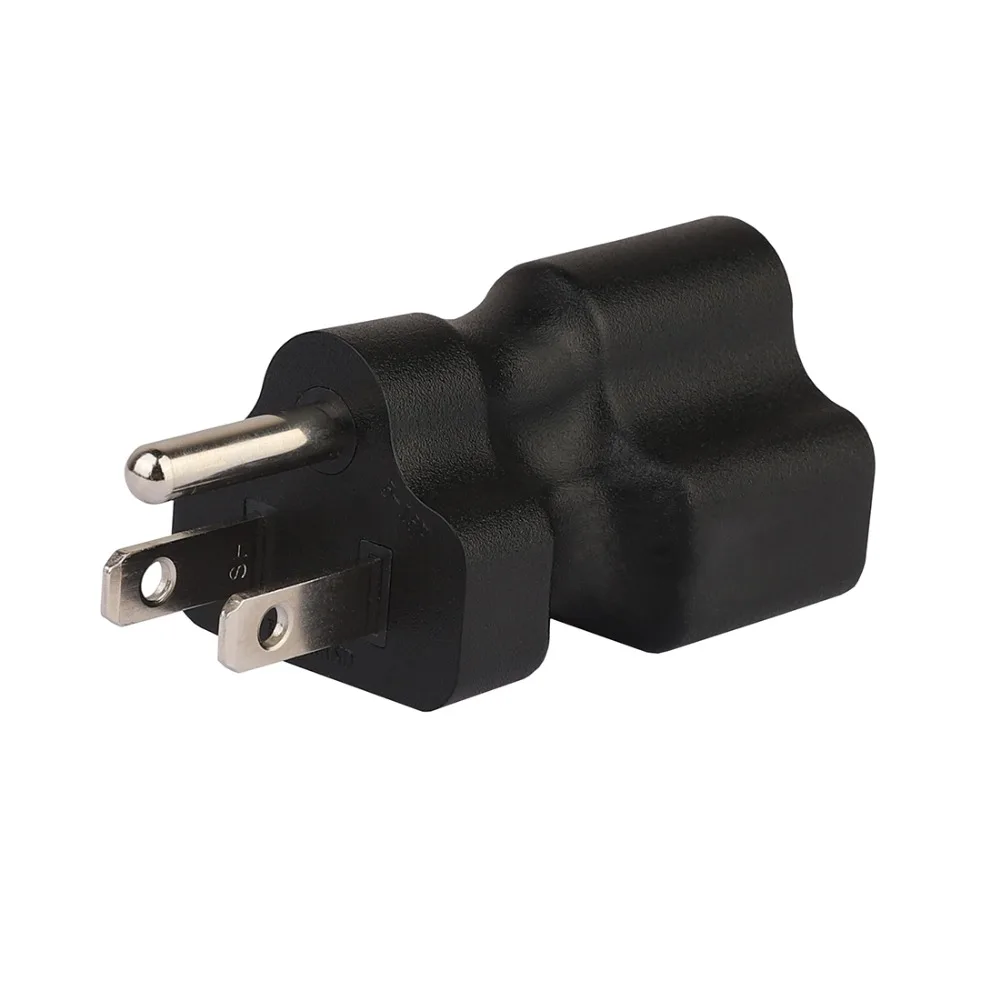 5-15P TO 5-15/20R Connector,Nema US 5-15P TO 5-20R Connector Converter Male To Female Socket Conversion Plug