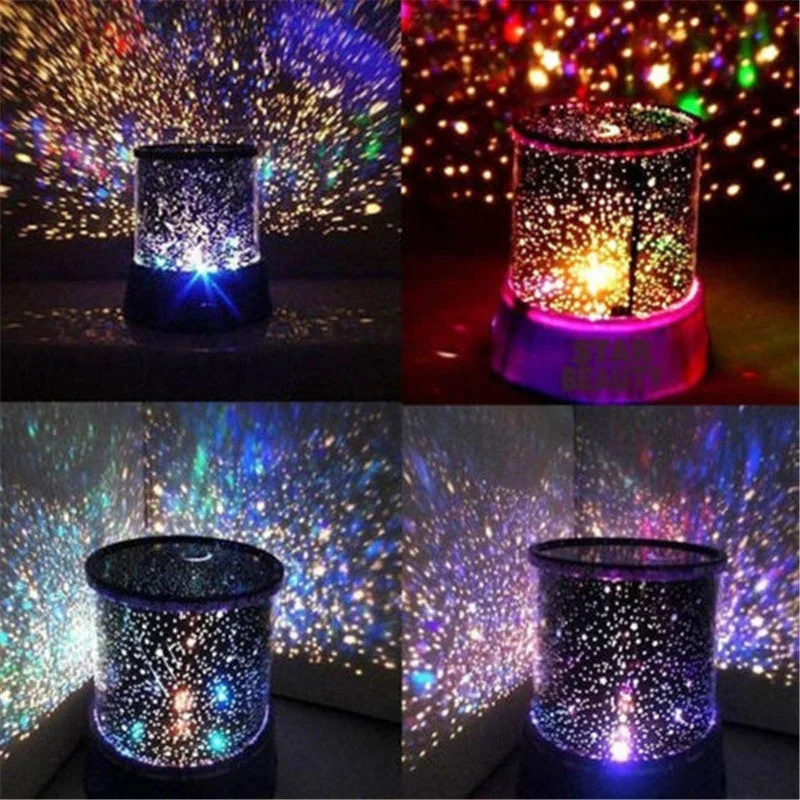 Projector Sky Star Moon Master LED Night Light Children Kids Baby Sleep Romantic Colorful LED USB Projection Lamp