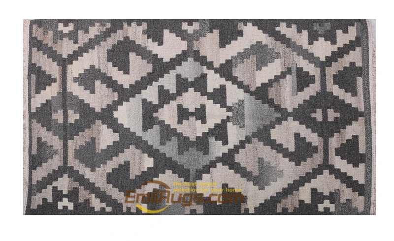 

Kilim Woven Circular Carpet Household Decorates Carpet Bedroom Geometric Carpet Bedroom Natural Sheep Wool