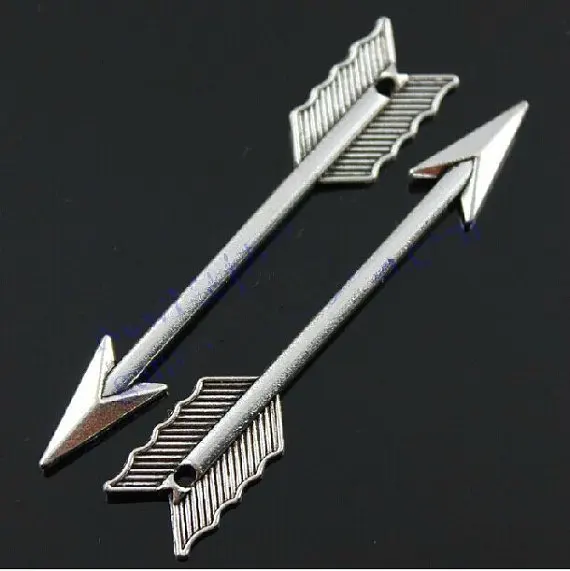 20pcs Antique Silver tone/Antique Bronze Arrow Connector Pendant Charm/Finding,Bracelet Charm,Necklace Pendant