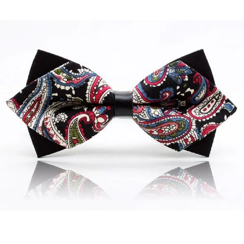 

2018 Fashion butterfly neck ties for men adult bow tie PU cravat bowtie party gravata corbatas