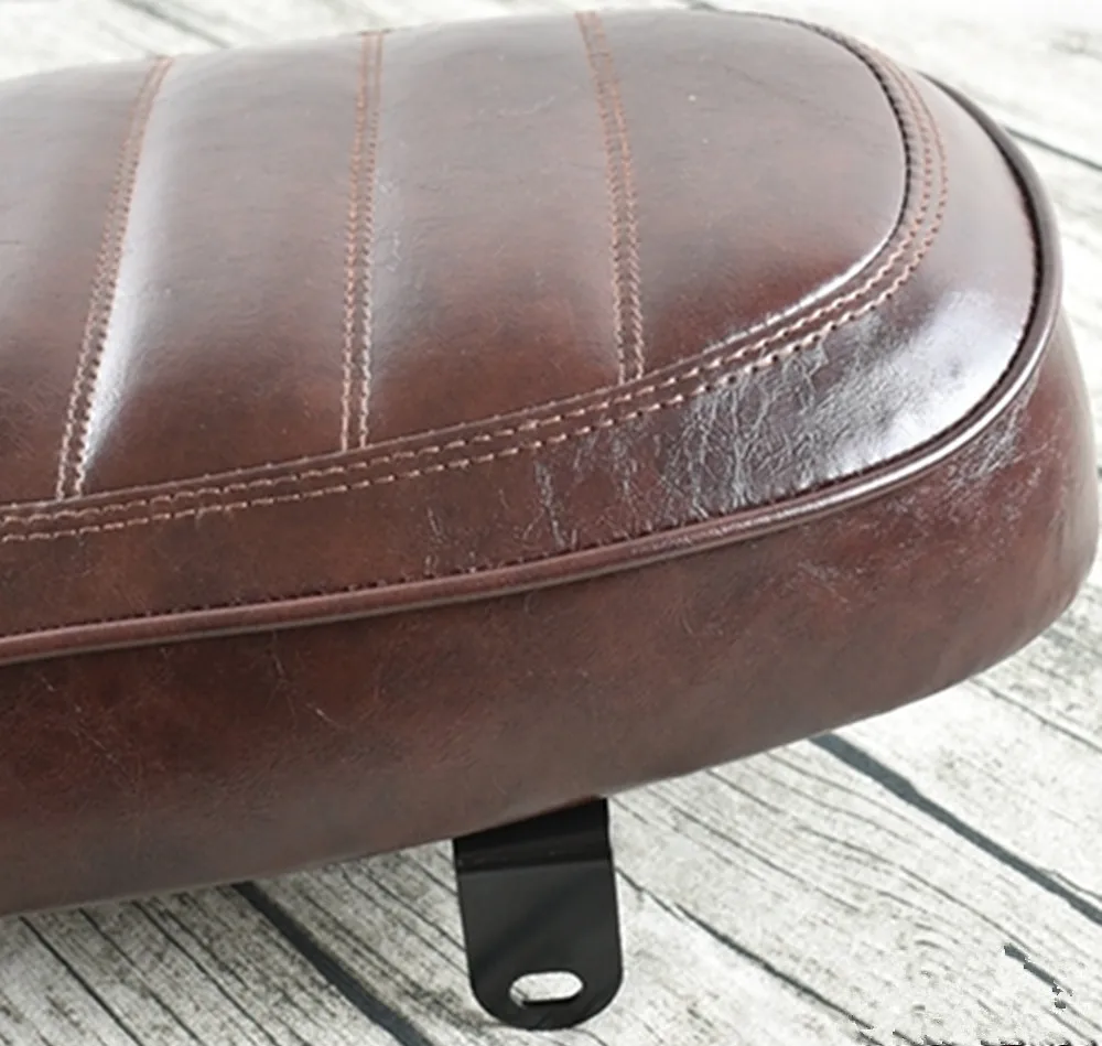 630MM Cafe Racer Motorcycle Seat Cushion Grid Brown Classic Motorbike Vintage Handwork seat MASH125 250 MUTT125 250 High Quality