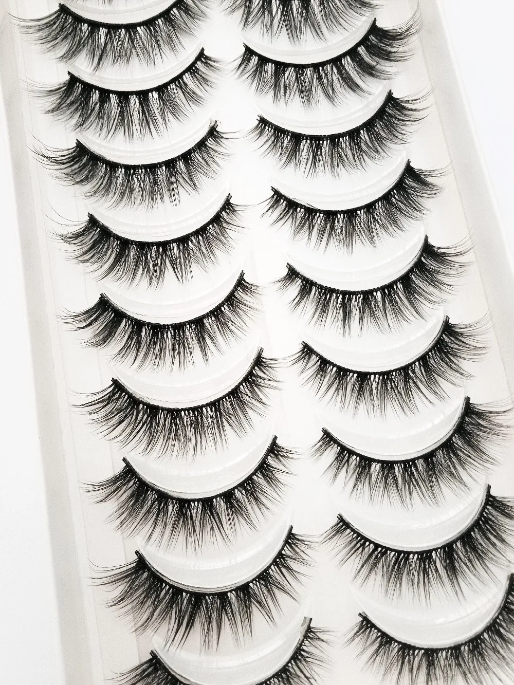 NEW 10 Pairs Natural False Eyelashes Fake Lashes Long Makeup 3d Mink Lashes Extension Eyelash Mink Eyelashes for Beauty 54