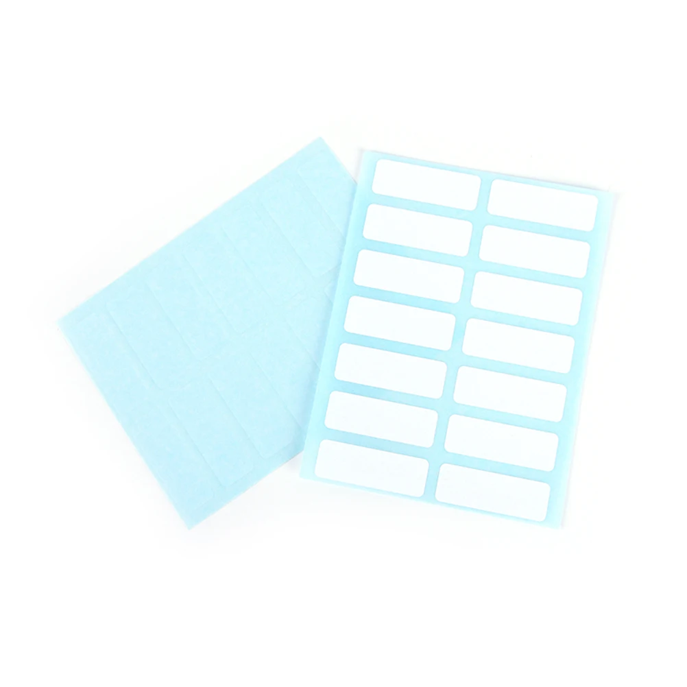 12Sheets/Pack 3.8Cm X 1.3Cm Zelfklevende Sticky Blank Note Label Bar White Label Beschrijfbare Naam lege Stickers