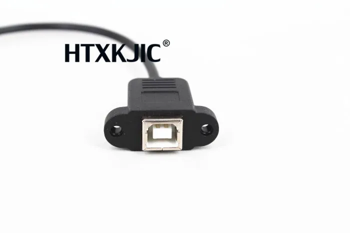 1 قطعة زاوية الحق USB نوع B الذكور إلى USB B الإناث طابعة لوحة جبل تمديد جديد مزامنة كابل الحبل 0.3M 0.5M