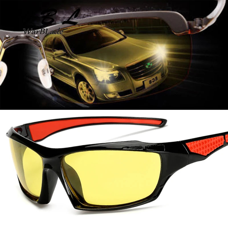 

2019 Yellow Polarized Sunglasses Men Night Vision Glasses Hot Brand Designer Women Spectacles Car Drivers Goggles For Man New