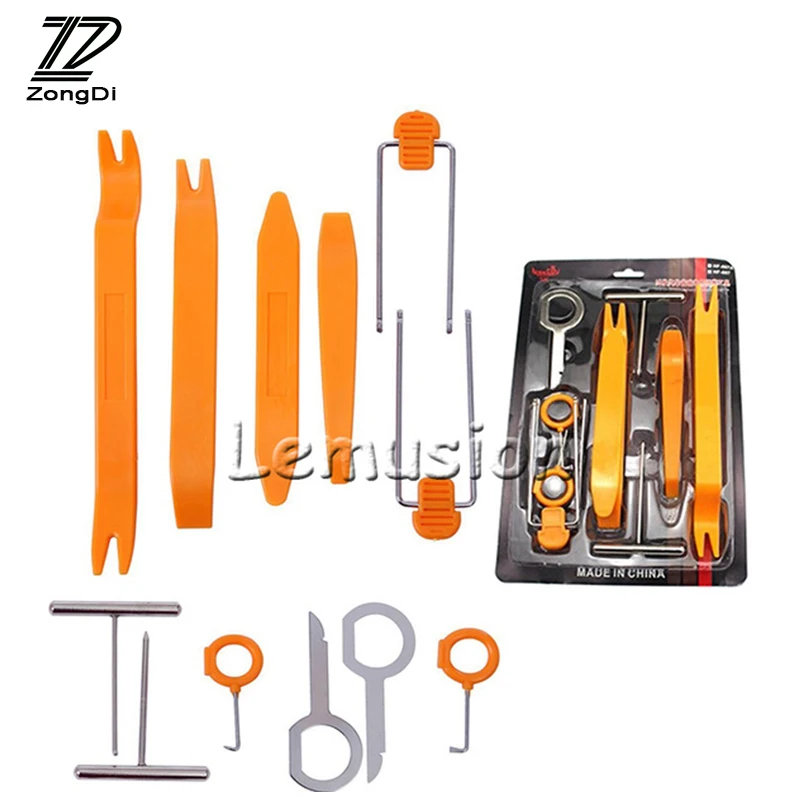 ZD 12Pcs Car Panel Pry Tool Styling for Mini Cooper Volkswagen VW Polo Passat B6 B7 Golf 4 5 6 7 Touareg Bora Tiguan Accessories