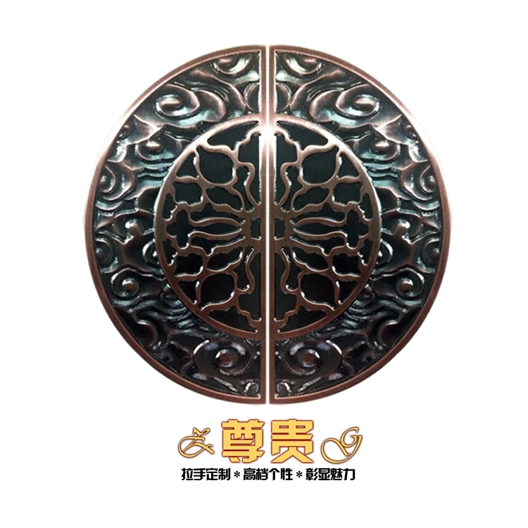 The spot of Chinese antique semi-circular handle with frameless glass door handle door handle antique wooden doors