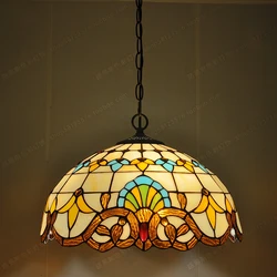 16-inch British West Restaurant Chandeliers The Tiffanylamp Glass Cafes Simple European Lighting Bar Antique Table Lamps