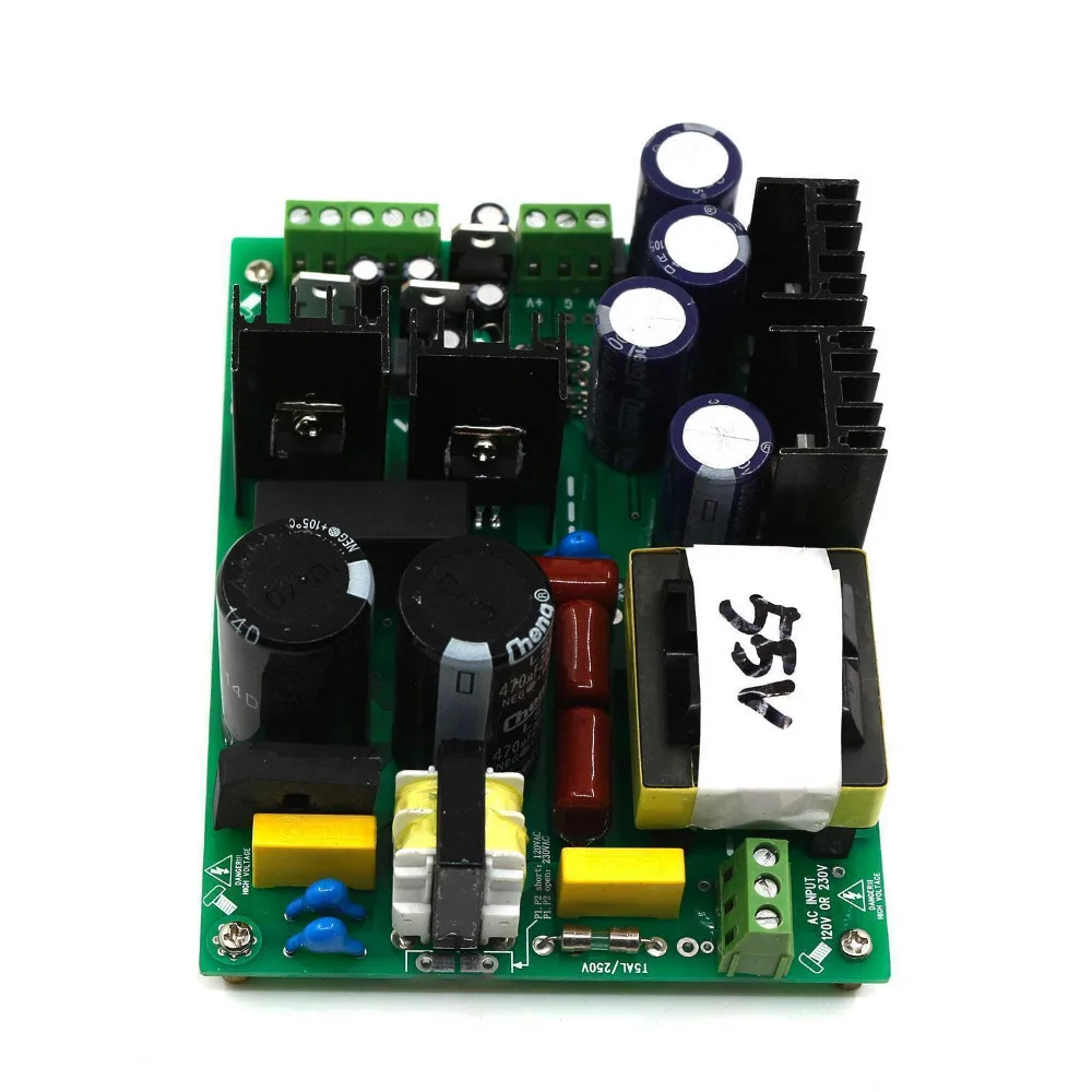 AMPLIFICADOR DE 500W, placa de fuente de alimentación conmutada de doble voltaje, PSU, amplificador de Audio