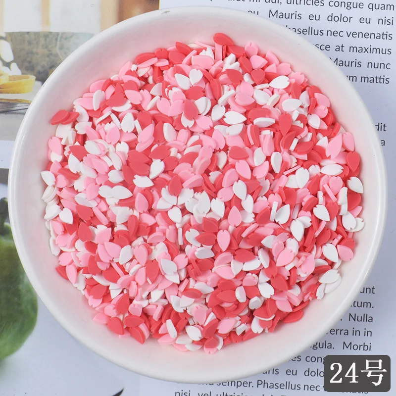 20 gr/los Nette Gefälschte Ton Streusel Bunte Herz Fünf Sterne Schleife Süßigkeiten Streusel für Handwerk Machen, DIY Kuchen Dessert Dekoration – Detail 24