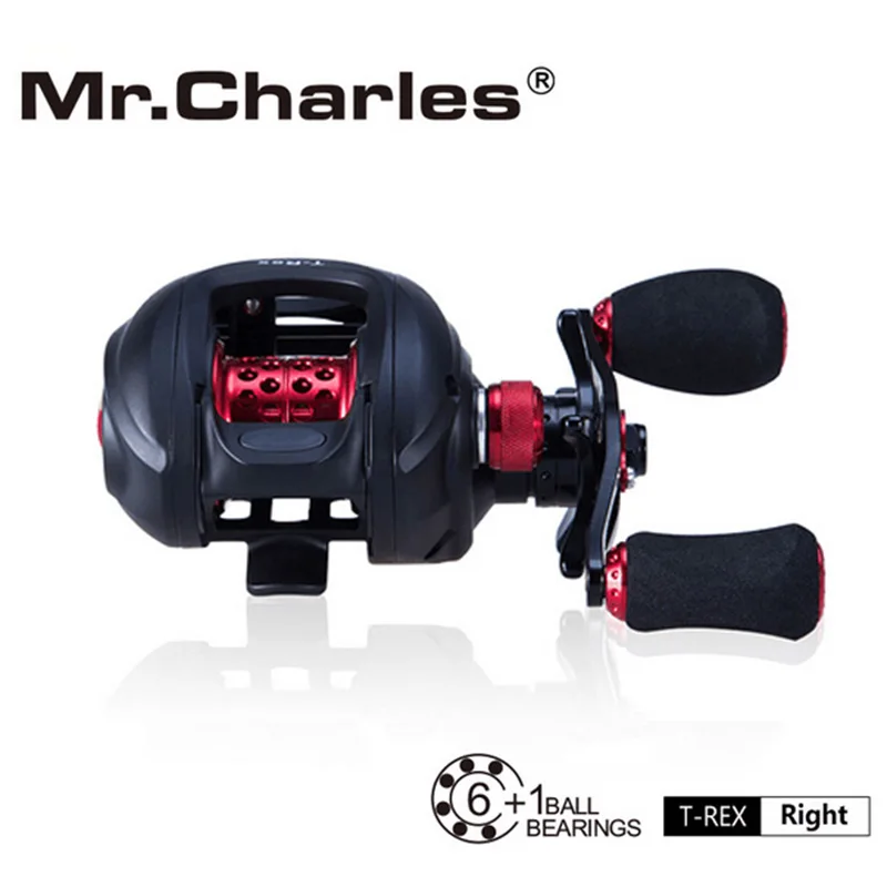 MR.Charles NBC 6BB+RB T-REX Baitcasting Reel Left/Right Hand Bait Casting Fishing Reel Bearing Baitcasting Fihsing Reels