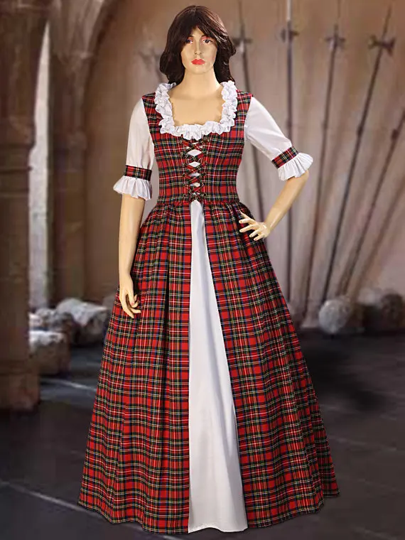 scotland dress 1970s Convertible Plunge & Tie Red Jersey Maxi Dress – Shrimpton Couture