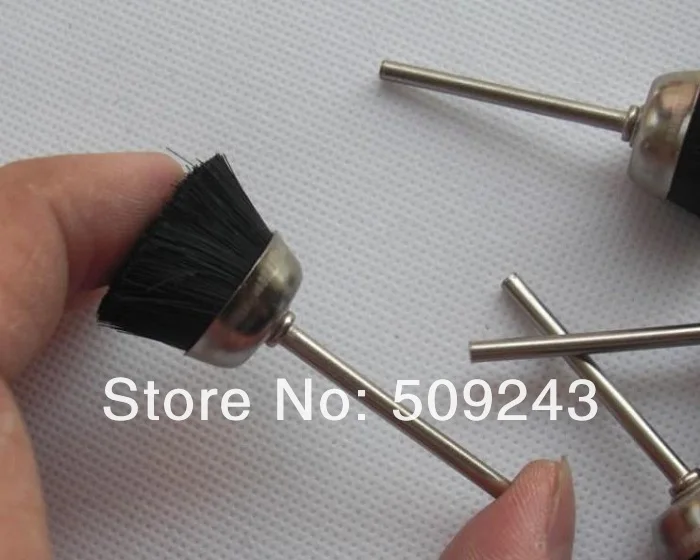 

New 15pc OD16mm BLack Bristle Cup Brush Polishing wheel Burnish wheel Derusting Fits Dremel Die Grinder Rotary Tools