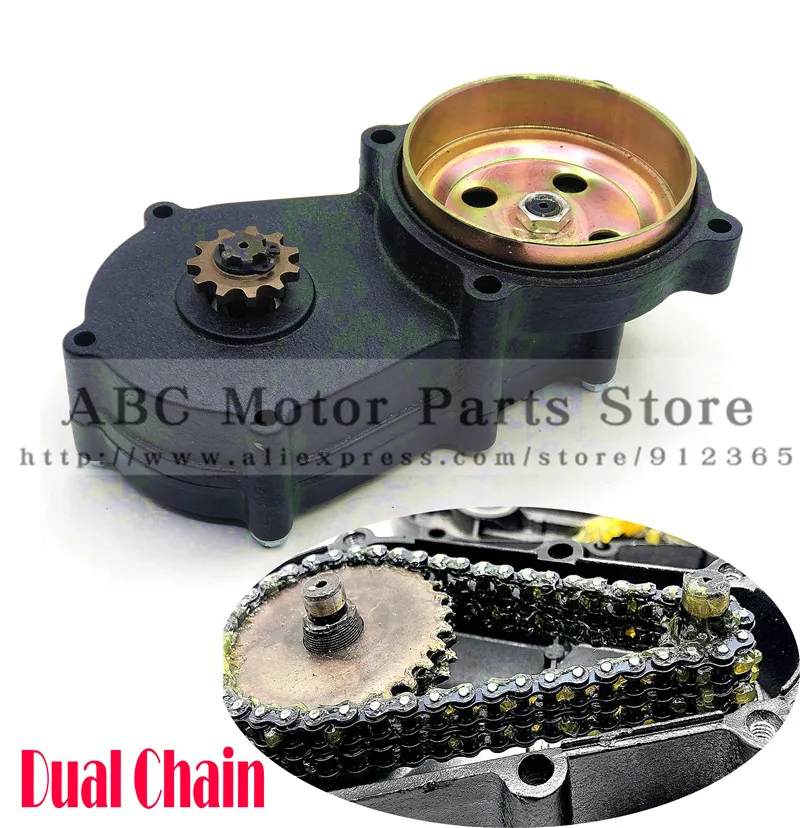 11 13 14 17 19 20 Tooth T8F 43CC 47CC 49CC Dual Chain Clutch Gear Box Black Mini Moto Pit Dirt Bike Quad ATV Buggy Go kart