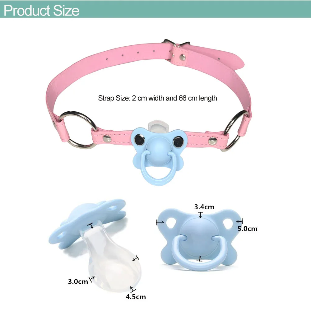 DDLG/ ABDL Choker Gag Pacifier Adult Pacifier Plus Size Dummy ddlg Abdl Pacifier Gag Choker