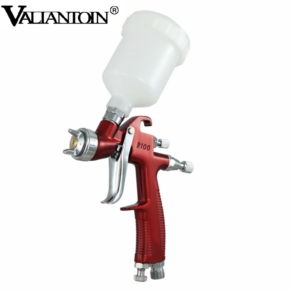 

R-100 1.0mm Nozzle Red Professional Gravity Spray Gun HVLP Car Paint Gun,Painted High Efficiency, Good Atomization Dropshipping