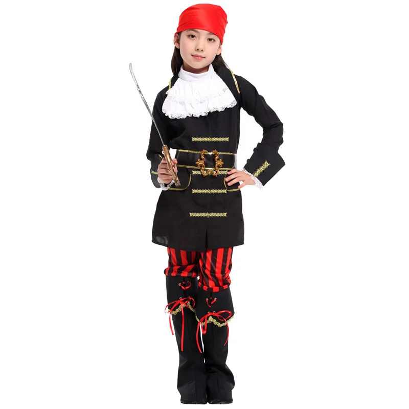 Dzieci karaibskie somalskie piratki kostium dziewczęcy nowy rok boże narodzenie karnawał Halloween przebranie dla dzieci księżniczka ubrania typu Cosplay