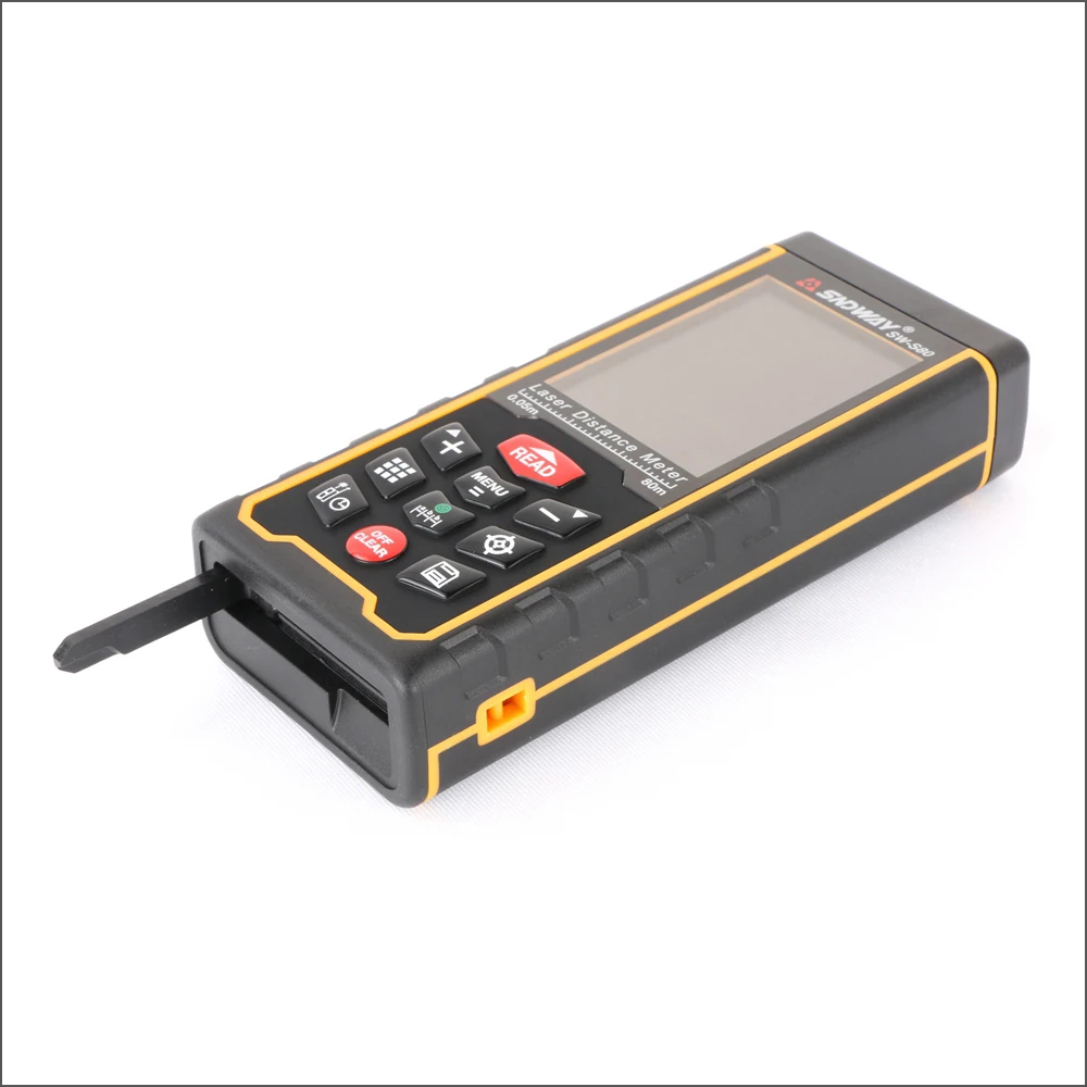 SNDWAY Digital Laser Distance Meter Camera USB Recharge Portable Colorful Screen Range Finder Rangefinder SW-S80 /S120