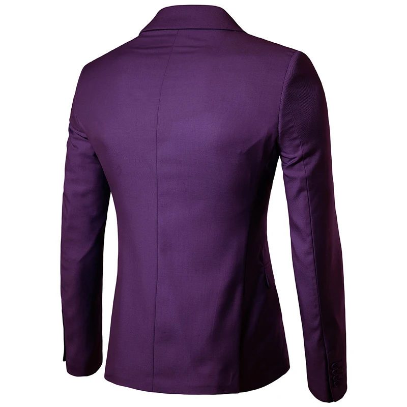 Chaqueta de esmoquin para hombre, traje ajustado de color morado con un botón, ideal para boda y negocios, novedad de primavera, 6XL, 2023