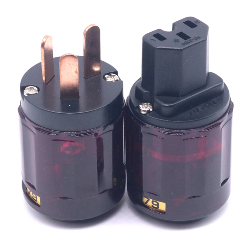 زوج هاي فاي P-079 C-079 مصنوع من النحاس الأحمر, قابس كهرباء أسترالي، موصل مطابق لمعايير (اللجنة الفنية الكهربائية الدولية)، سلك كهرباء تيار متردد، كابل، مقابس، موصل، مقبس، محول