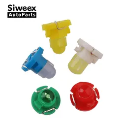 Bright 10 PCS T4.2 COB 1 SMD 12V Car LED Dashboard Winding Bulbs Instruments Panel Neo Wedge Light Warning Indicator