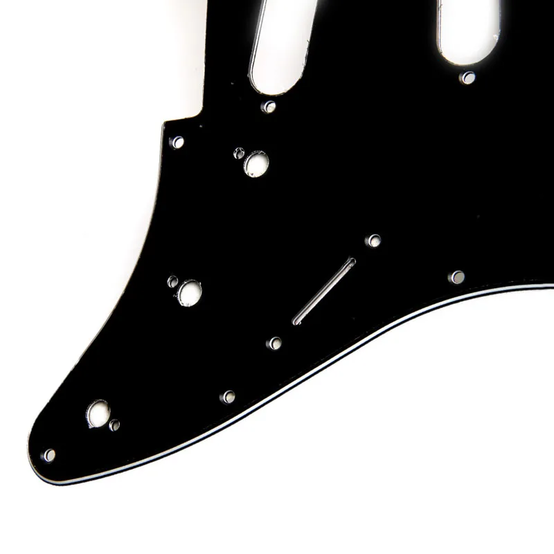 3 Ply Electric Guitar Pickguard Black Scratch Plate For . Stratocaster Guard board  Black