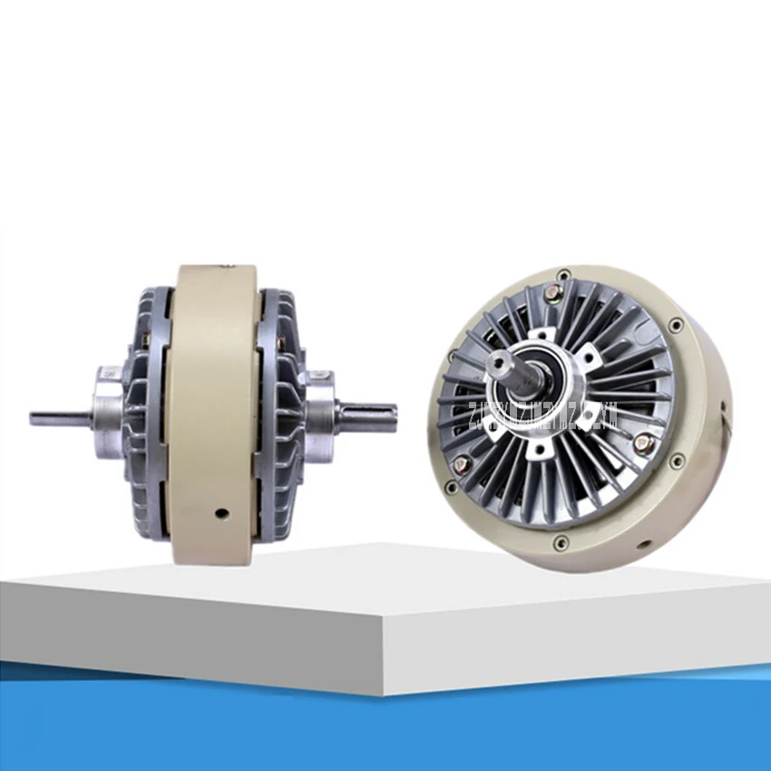 Peças para máquinas, controlador de tensão de freio, pó eletromagnético, embreagem, eixo duplo, 5kg, 24v, 50n. m, 1400rpm, 1,8a