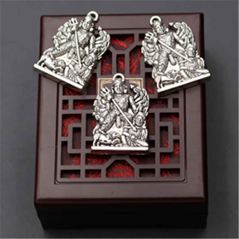 4pcs Silver Plated 3D Disappearing Civilization Maya Mural Charm Necklace DIY Metal Jewelry Alloy Pendants 36*24mm A953