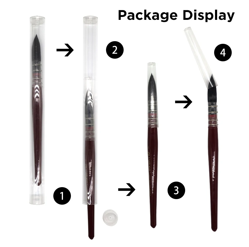 1Pcs Künstler Hand-Malerei Zeichnung Pinsel Professionelle Aquarell Pinsel Stift für Wasser Farbe Malerei Zeichnung Schule Kunst Liefert – Detail 4