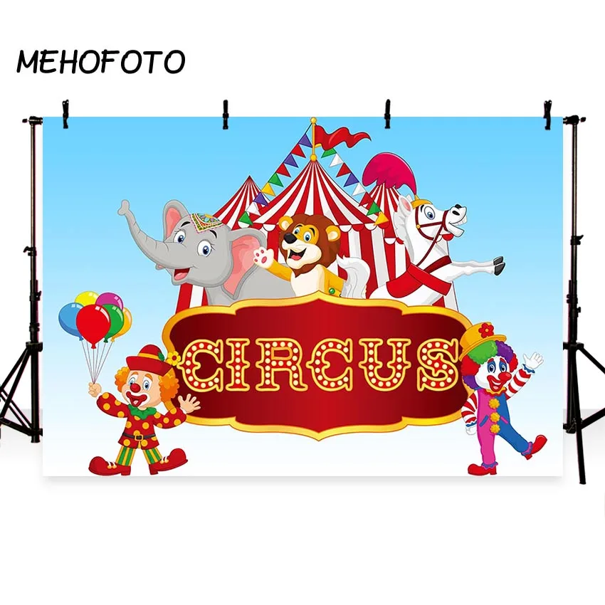 Children Photo Background Children Birthday Photos Cartoon Circus Backdrop Custom Fotografia Backgrounds for Photo Studio