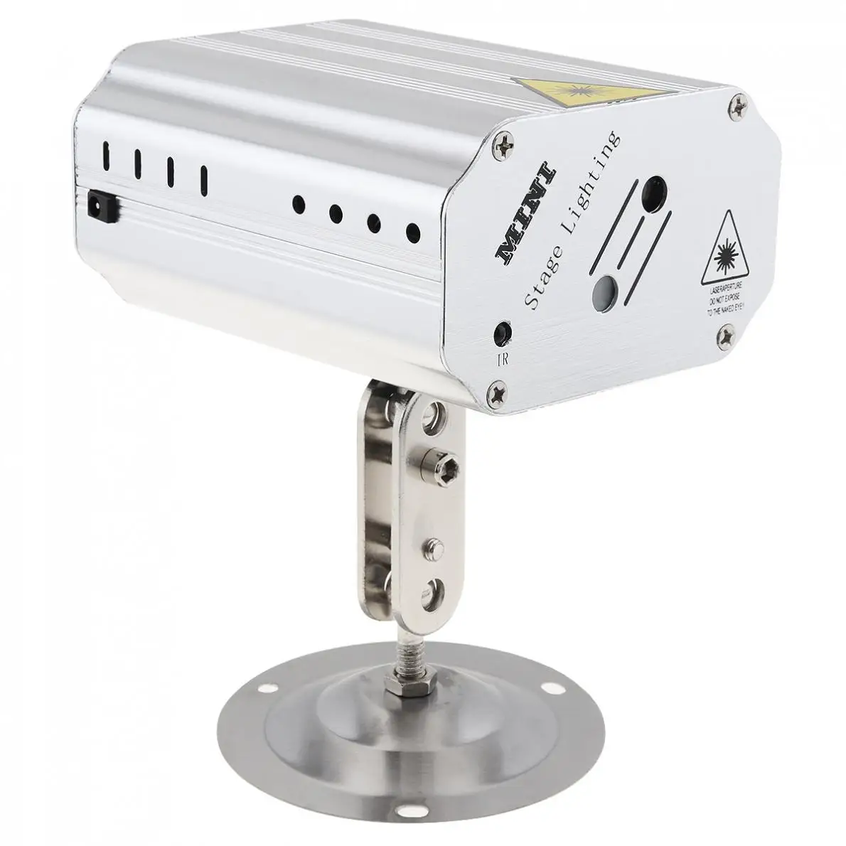 ثقب مزدوج التحكم الصوتي الموسيقى إيقاع ضوء فلاش LED جهاز عرض ليزر المرحلة DJ ديسكو ضوء مع جهاز التحكم عن بعد للنادي/الطرف