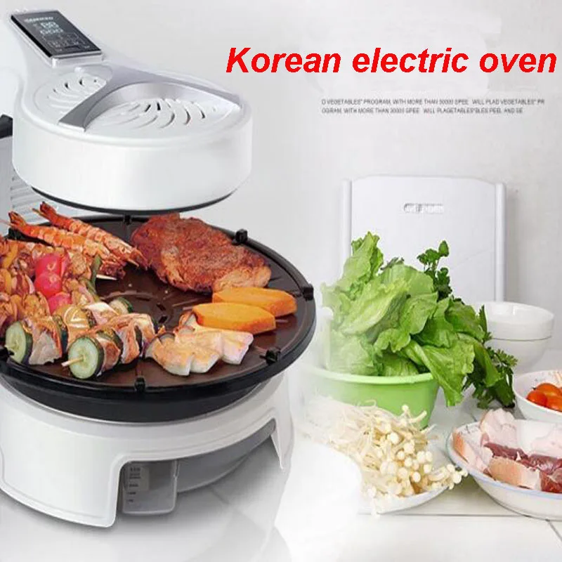 Electric Barbecue Pits Household Frying Oven Electric Roasting Pan Korean Grill Skillets Cooking Pot