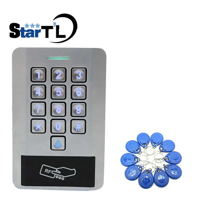 Free Shipping Metal Rfid Access Control work with Wiegand 26 keypad slave reader Password Pin Door Access Controller