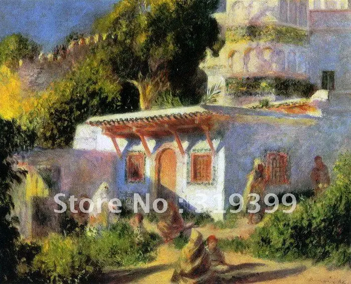 

Oil Painting Reproduction on linen canvas,mosque in algiers by pierre auguste renoir,Free Fedex Shipping,handmade