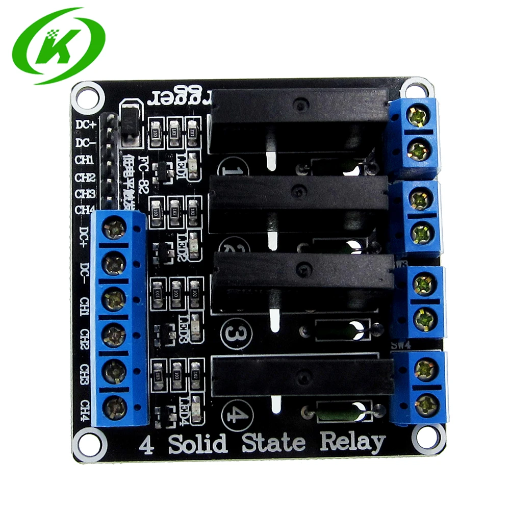 5PCS/LOT 4 Channel 5V DC Relay Module Solid State low level SSR AVR DSP