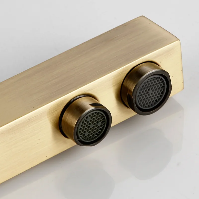 Smesiteli Kitchen Faucets Brushed Antique Bronze 3 Way Tap Filter Faucets Dual Holder Kitchen Faucets 360 Degree Rotation Faucet